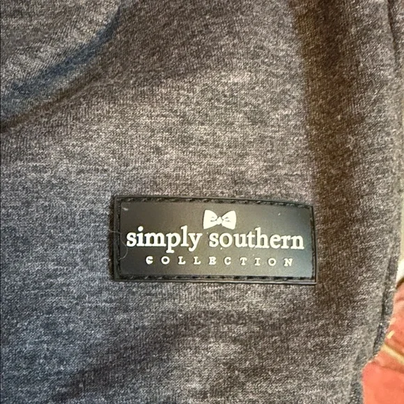 Simply Southern Women’s Size Medium Charcoal Mock Turtleneck Pullover Top - Picture 3 of 7